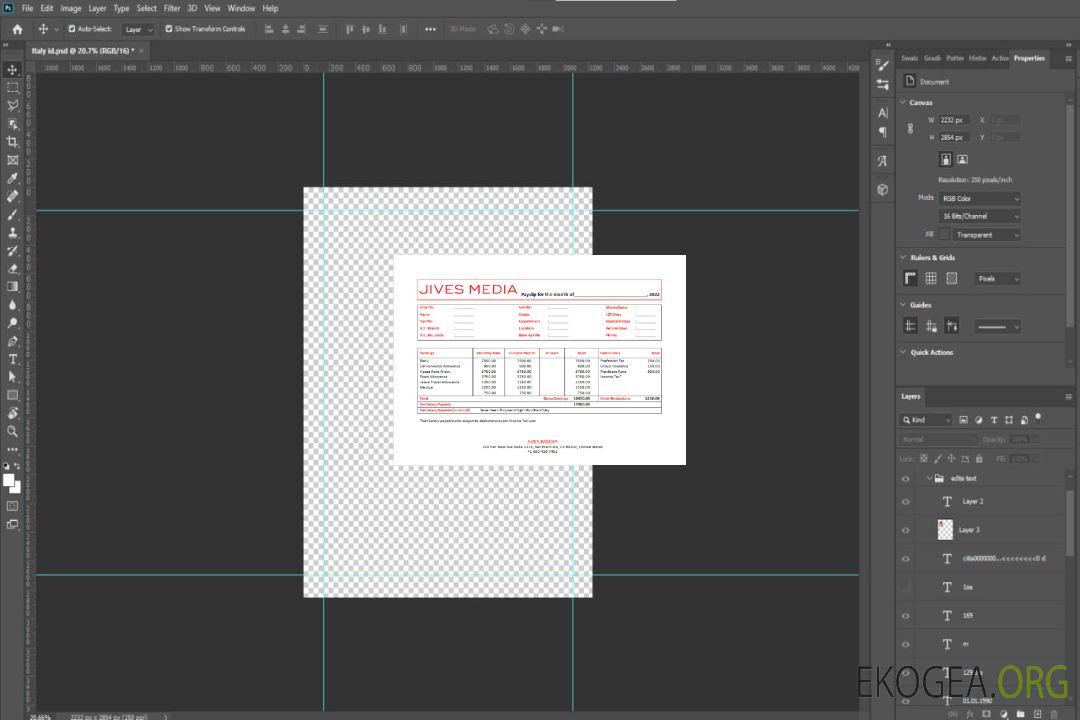 Fiche de paie de la société de publicité Jives Media aux États-Unis template Fiche de paie de la société de publicité Jives Media aux États-Unis template